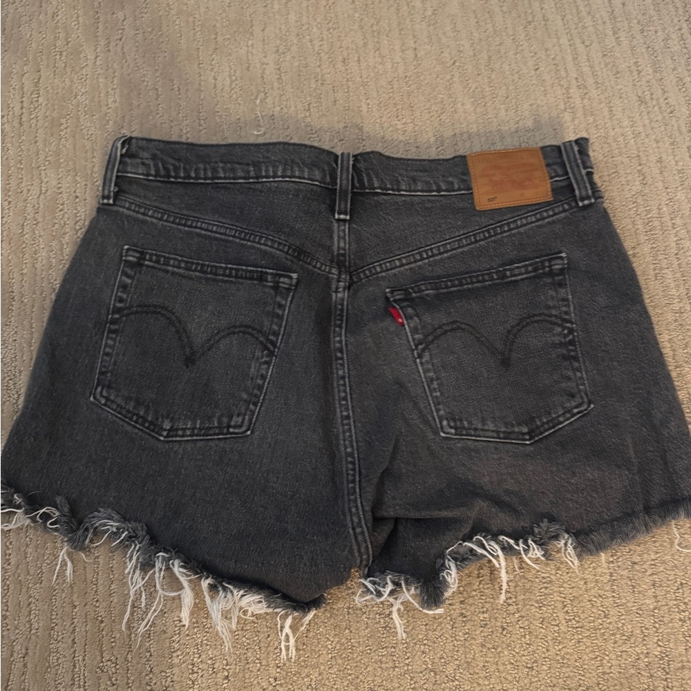 Black Jean shorts
